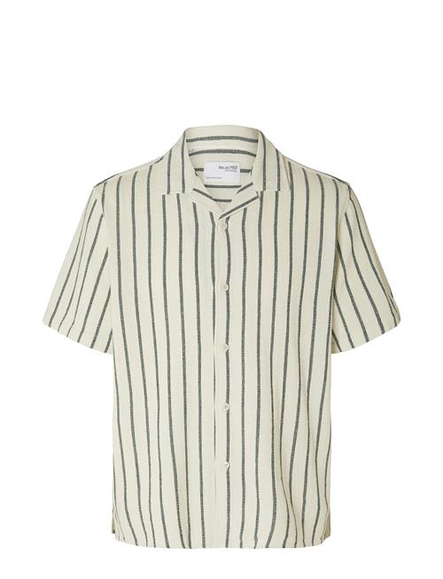 Selected Homme Slhrelaxed-Sal Ss Shirt Resort W Selected Homme Cream