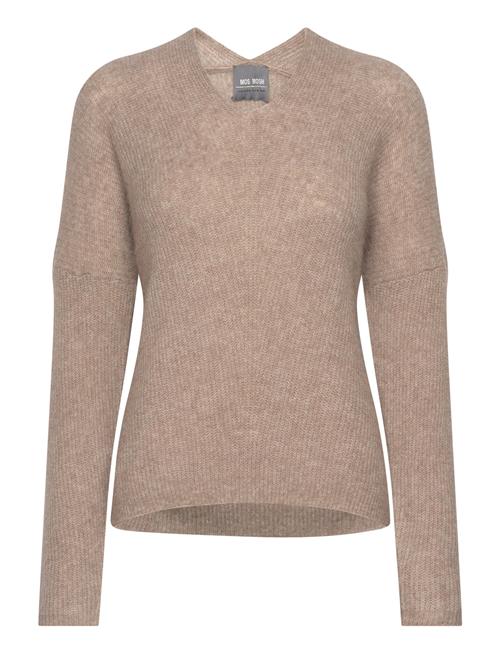 Se MOS MOSH Mmthora V-Neck Knit MOS MOSH Brown ved Booztlet