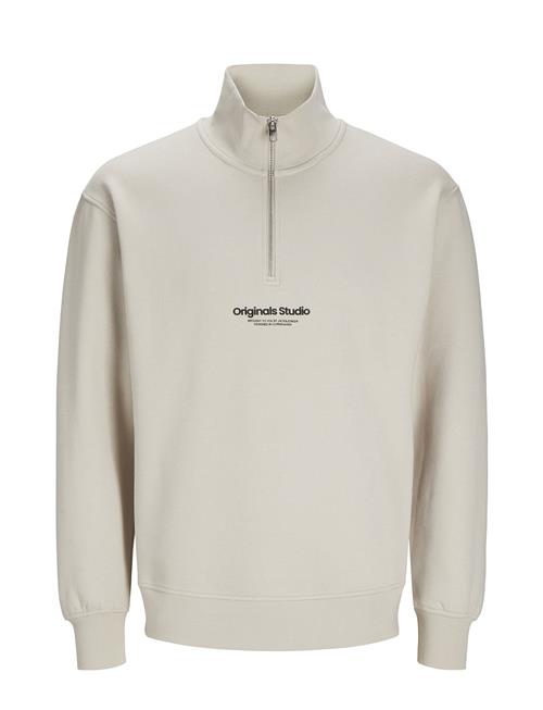 Se Jack & Jones Jorvesterbro Sweat Quarter Zip Hn Noos Jack & J S Cream ved Booztlet