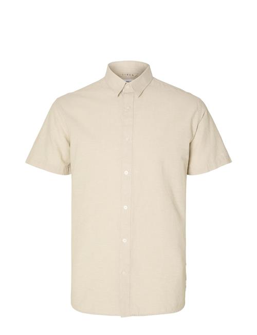 Selected Homme Slhreg-Sun Shirt Ss Noos Selected Homme Cream