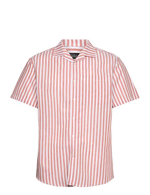 Clean Cut Copenhagen Giles Bowling Striped Shirt S/S Clean Cut Copenhagen Pink