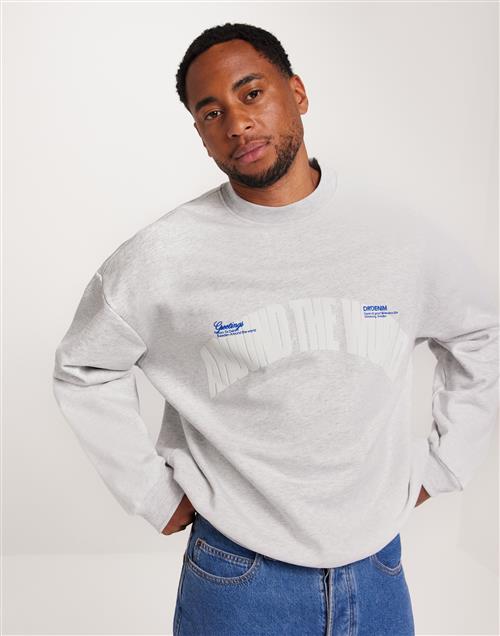 Dr Denim Kenan Sweatshirt Sweatshirts Grå