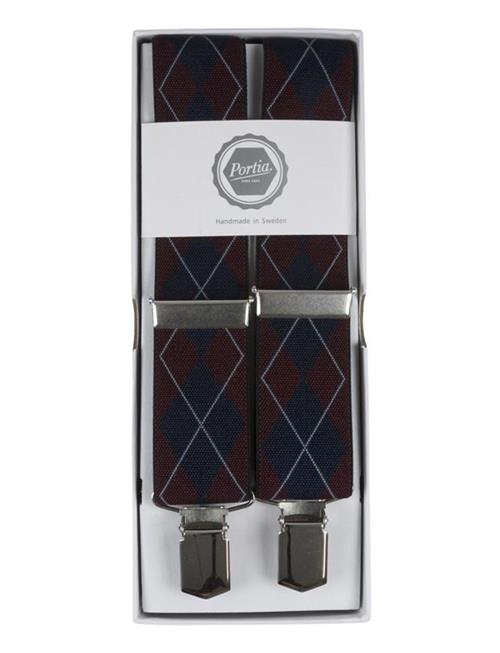 Pattern Suspenders Portia 1924 Burgundy