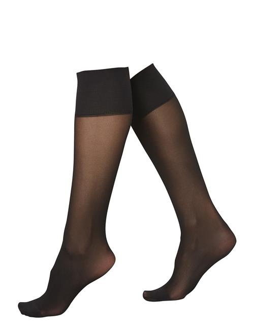 2-Pack Elin Premium Knee-Highs Swedish Stockings Black