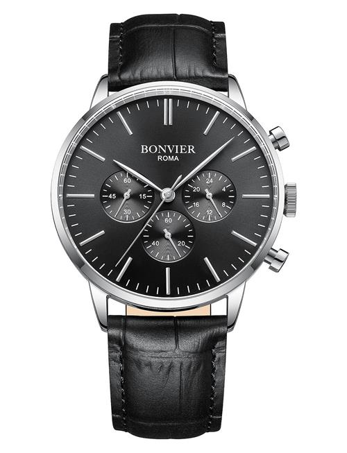 Se Bonvier Bonvier Chronograph Bonvier Black ved Booztlet