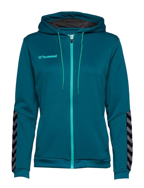 Hummel Hmlauthentic Poly Zip Hoodie Woman Hummel Blue