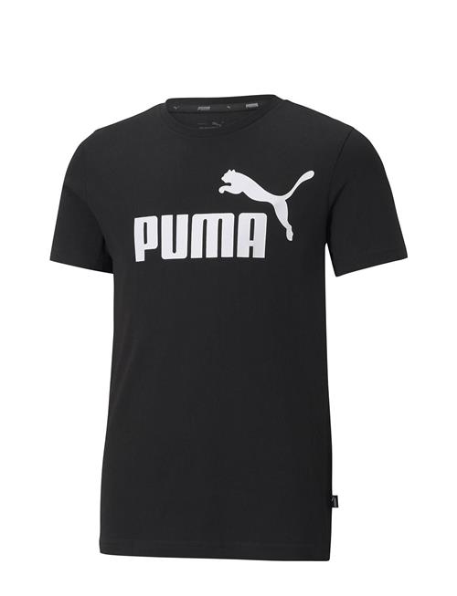 Se PUMA Ess Logo Tee B PUMA Black ved Booztlet