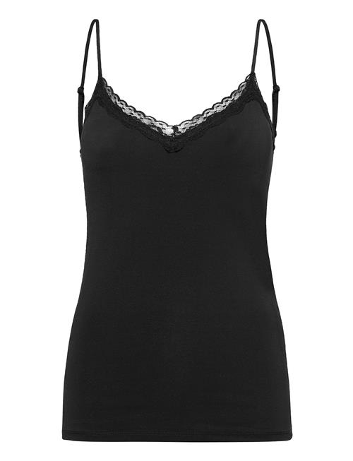 Pckate Lace Singlet Noos Pieces Black