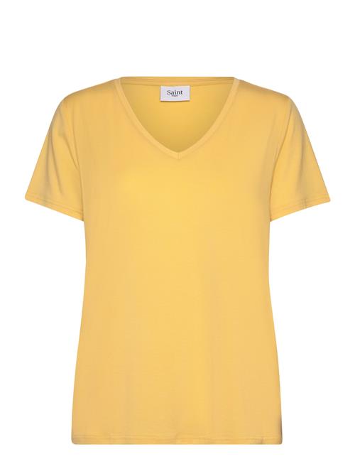 Adeliasz V-N T-Shirt Saint Tropez Yellow