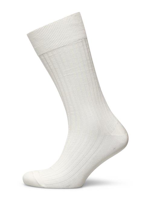 AN IVY Off White Ribbed Socks AN IVY White