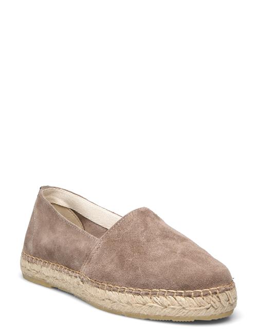 Se Selected Femme Slfhella Suede Espadrilles Selected Femme Beige ved Booztlet