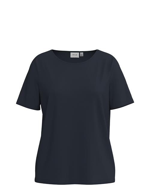 Se Vila Vimo Y S/S Top /1/Ka Vila Navy ved Booztlet