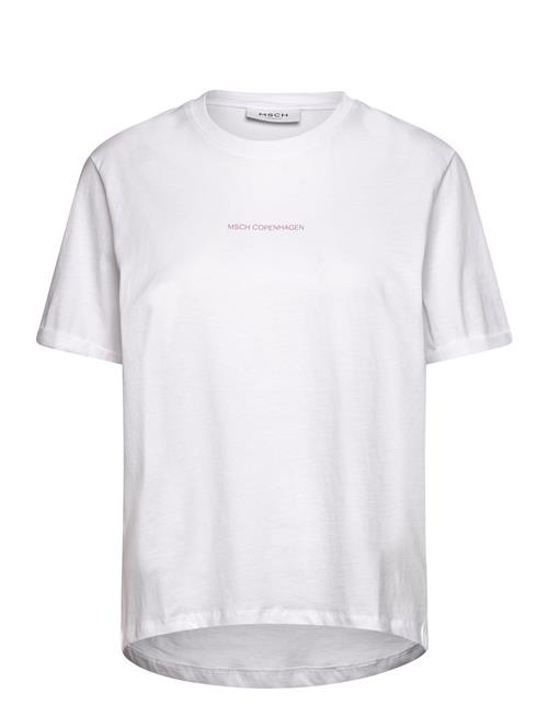 Se MSCH Copenhagen Mschterina Organic Small Logo Tee MSCH Copenhagen White ved Booztlet