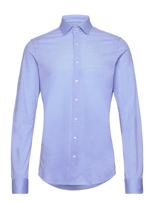 Michael Kors Solid Pique Slim Shirt Michael Kors Blue