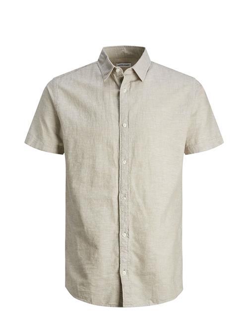 Jack & Jones Jjelinen Blend Shirt Ss Sn Jnr Jack & J S Grey