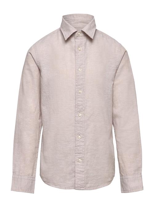 Jack & Jones Jjelinen Blend Shirt Ls Sn Jnr Jack & J S Beige