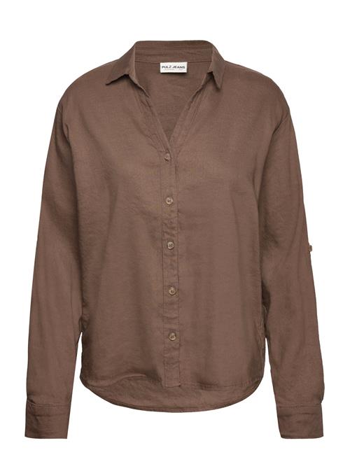 Pulz Jeans Pzluca Shirt Pulz Jeans Brown