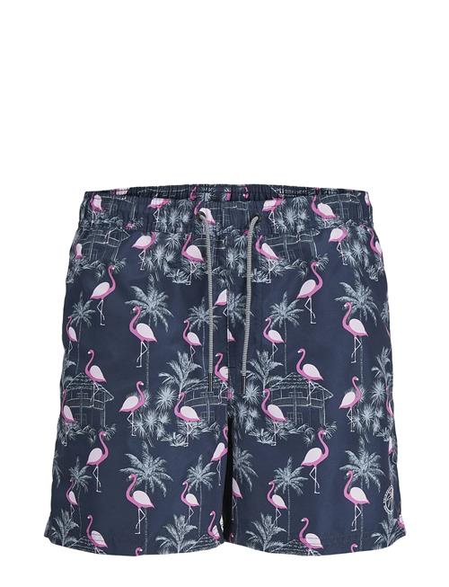 Jack & Jones Jpstfiji Jjswim Aop Ss24 Ly Sn Jack & J S Navy