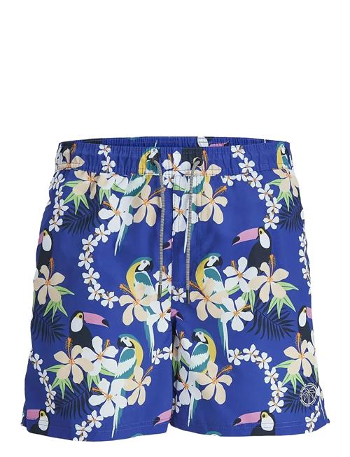 Jack & Jones Jpstfiji Jjswim Aop Ss24 Ly Sn Jack & J S Blue