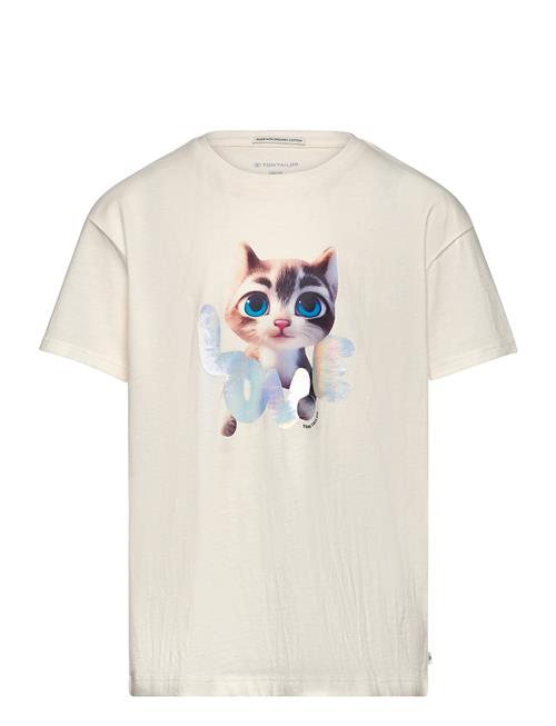 Tom Tailor Photoprint Over D T-Shirt Tom Tailor White