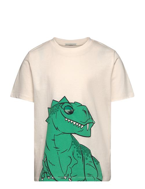 Special Artwork T-Shirt Tom Tailor Cream