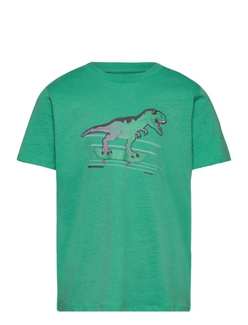 Se Tom Tailor Printed T-Shirt Tom Tailor Green ved Booztlet