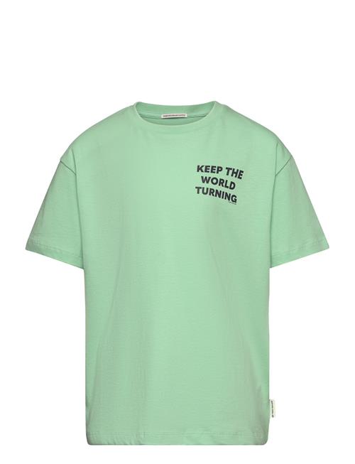 Se Tom Tailor Over Printed T-Shirt Tom Tailor Green ved Booztlet