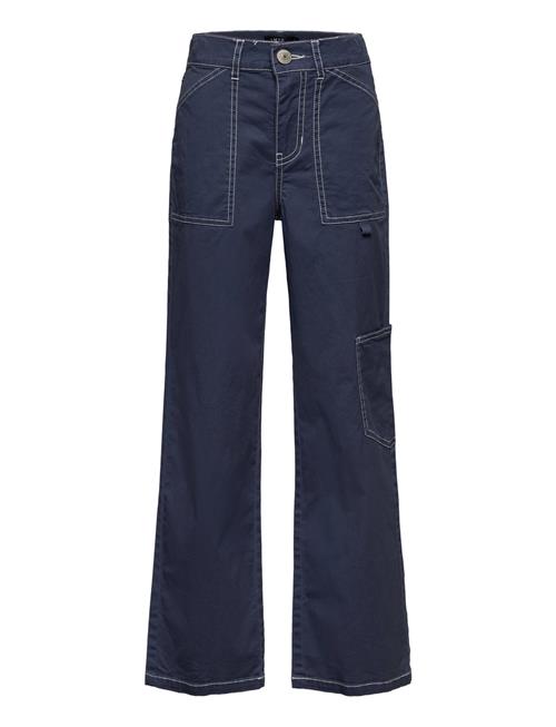 Se LMTD Nlmsuni Twi Loose Worker Pant LMTD Blue ved Booztlet