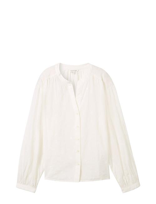 Se Tom Tailor Embroidered Blouse Tom Tailor White ved Booztlet