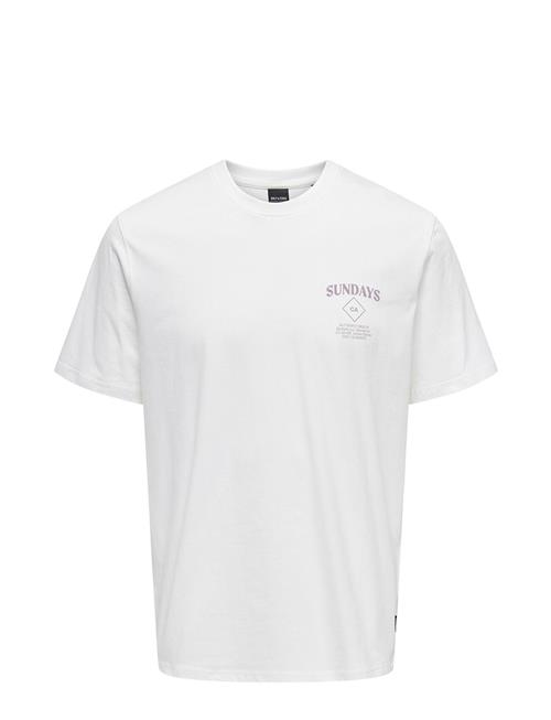 ONLY & SONS Onskye Reg Photo Ss Tee ONLY & SONS White