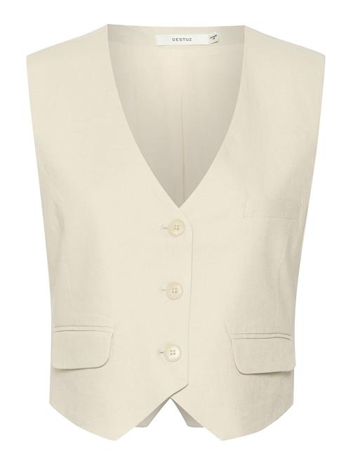 Se Gestuz Lizagz Linen Waistcoat Gestuz Cream ved Booztlet