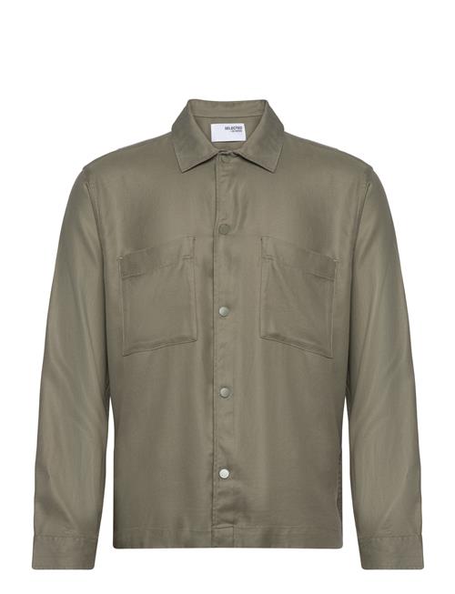 Selected Homme Slh-Conrad Overshirt Ls Tencel Selected Homme Green