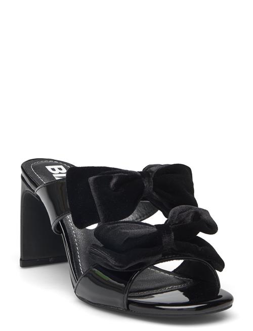 Se Bianco Biacherry Bow Mule Patent Velvet Bianco Black ved Booztlet