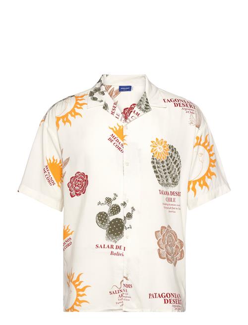 Jack & Jones Jorjeff Gallery Aop Resort Shirt Ss Smu Jack & J S Cream