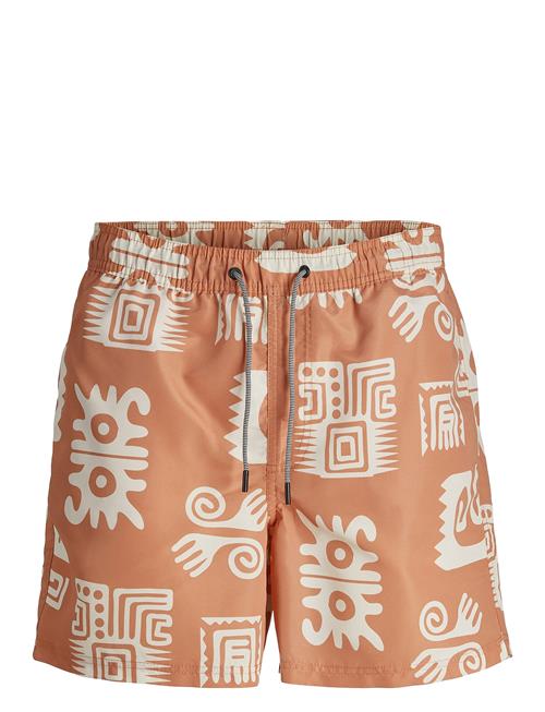 Jack & Jones Jpstfiji Jjswim Oceanday Ss24 Ly Jack & J S Orange