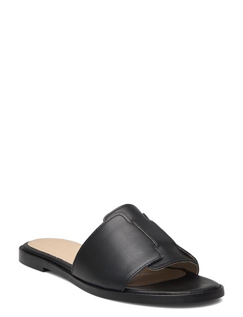 Slfisabella Leather Slider Selected Femme Black