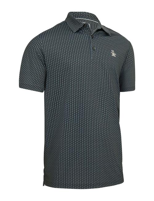 Se Original Penguin Golf The All-Over Pete Printed Polo Original Penguin Golf Black ved Booztlet