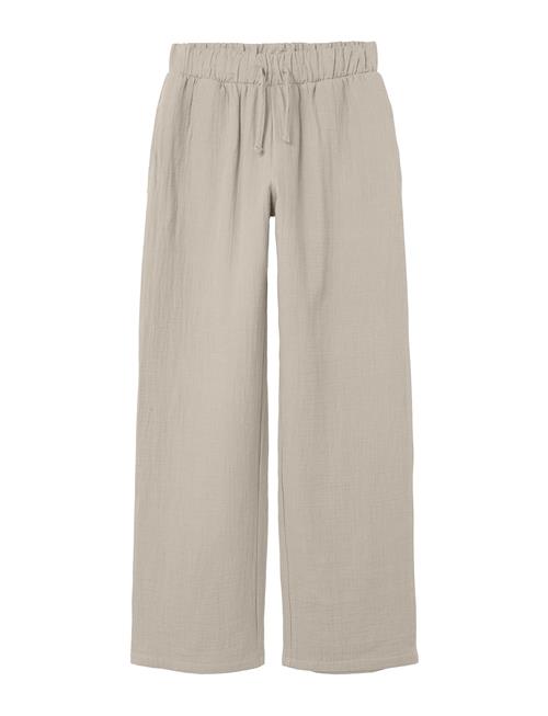 LMTD Nlfhussa String Straight Pant LMTD Beige