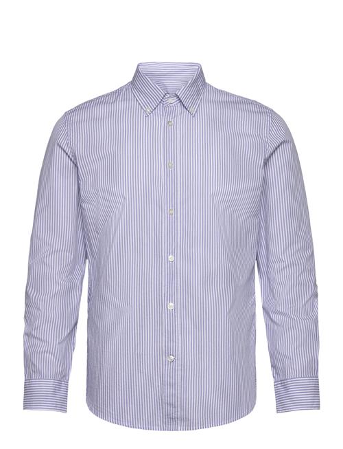 Mango Regular-Fit Cotton Striped Shirt Mango Blue