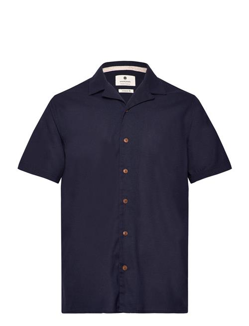 Anerkjendt Akleo S/S Cot/Linen Shirt Anerkjendt Navy