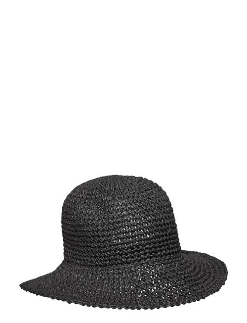 Se Becksöndergaard Solid Saverina Straw Hat Becksöndergaard Black ved Booztlet