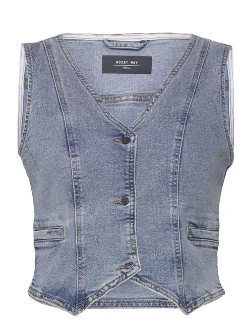 Se NOISY MAY Nmsanna S/L Top Vest Vi494Lb NOISY MAY Blue ved Booztlet