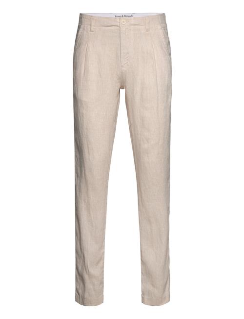 Se Bruun & Stengade Bs Gustaf Slim Fit Chinos Bruun & Stengade Beige ved Booztlet