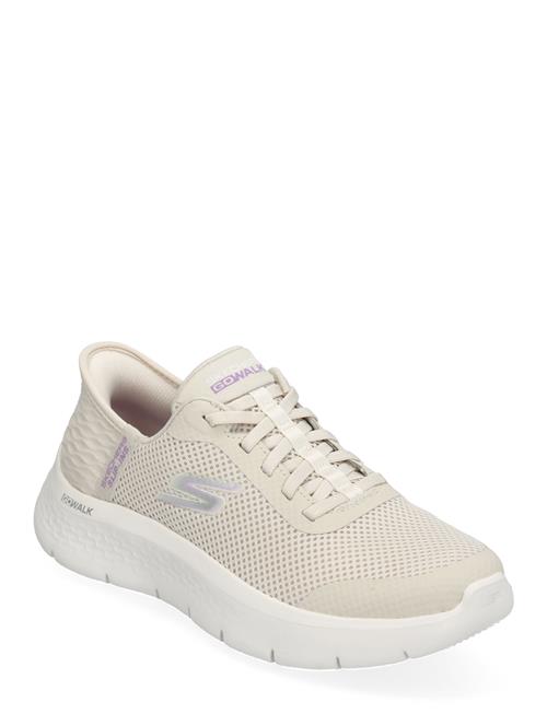 Se Skechers Womens Go Walk Flex - Grand Entry - Slip-Ins Skechers Cream ved Booztlet