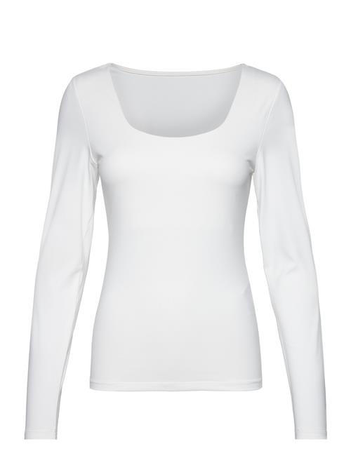 Se ONLY Onlea L/S 2-Way Deep Neck Top Jrs Noos ONLY White ved Booztlet