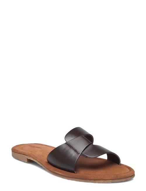 Se Ilse Jacobsen Leather Sandal Ilse Jacobsen Brown ved Booztlet