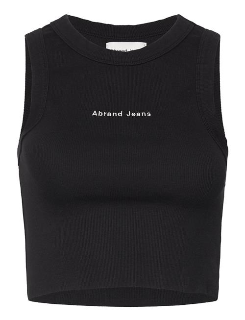 A Heather Singlet Latte ABRAND Black