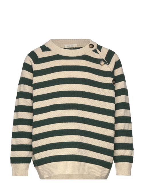 Petit Piao O-Neck Knit Light Sweater Petit Piao Green