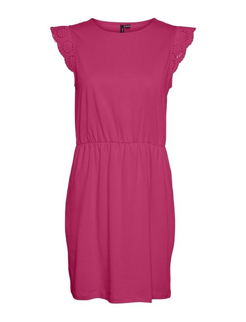 Vero Moda Vmemily Sl Gathering Dress Jrs Noos Vero Moda Pink