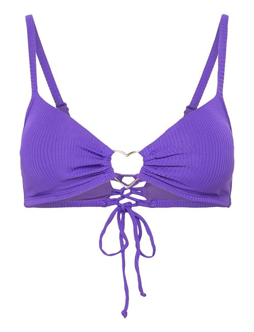 Hunkemöller Eclipse Rib Heart Croptop Hunkemöller Purple